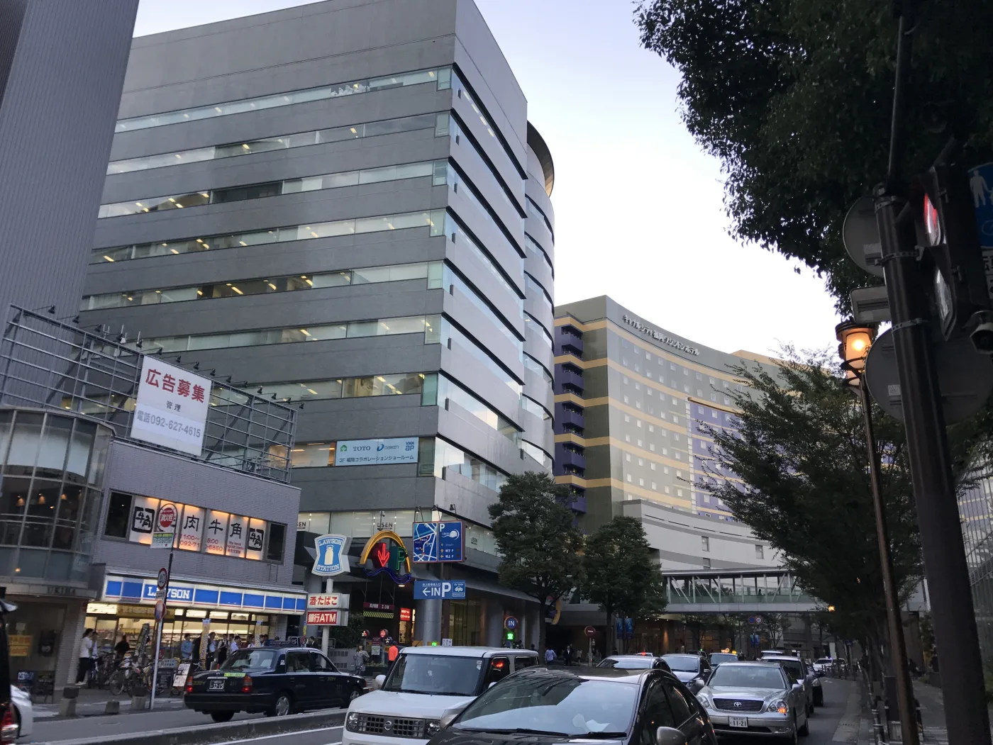캐널시티 하카타 면세 카운터 주변 모습