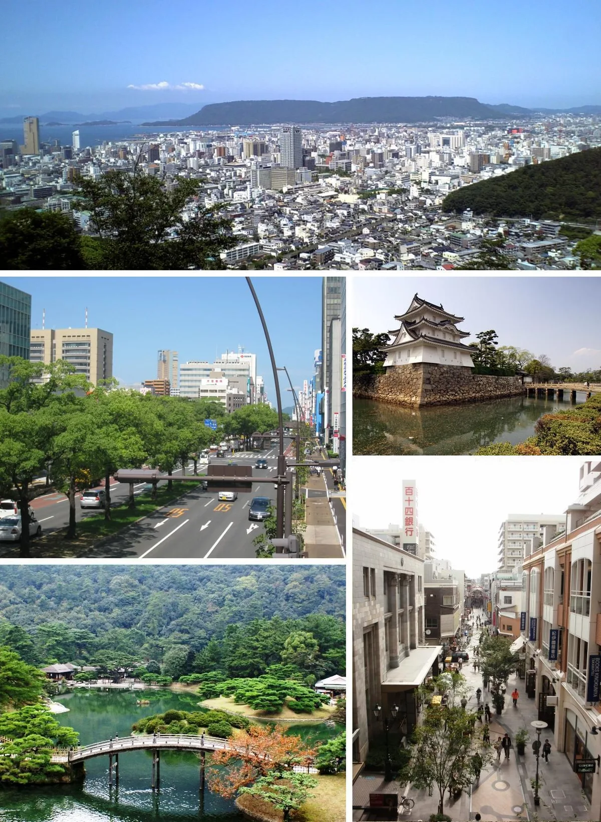 다카마쓰시의 도시·관광지 풍경